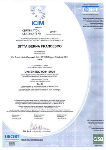 Certificato Qualit