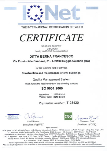 Certificato ISO